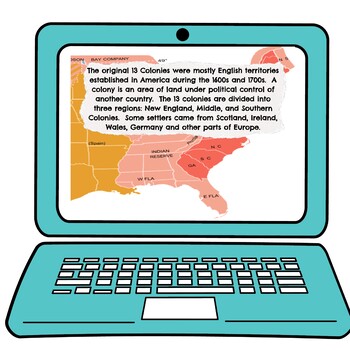 13 Colonies Interactive Google Slides™ Presentation | Distance Learning - Image 2