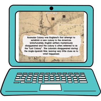 Lost Colony of Roanoke Interactive Google Slides™ | Distance Learning - Image 2