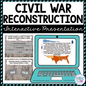 Civil War Reconstruction Interactive Google Slides™ | Distance Learning