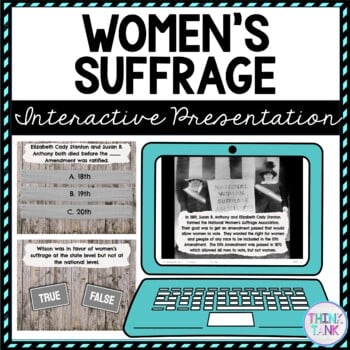 Women's Suffrage Interactive Google Slides™ Presentation | Distance Learning