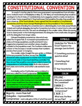 US Constitution Unit BUNDLE - Bill of Rights - Reading Comprehension - Image 3
