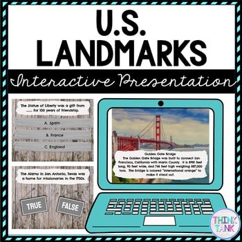 US Landmarks Interactive Google Slides™ Presentation | Distance Learning