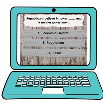 Political Parties Interactive Google Slides™ Presentation | Distance Learning - Image 3