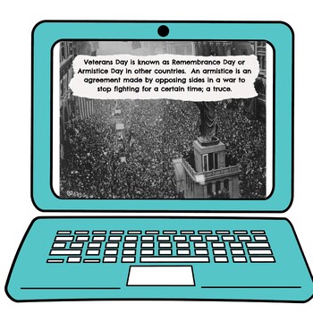 Veterans Day Interactive Google Slides™ Presentation | Distance Learning - Image 2
