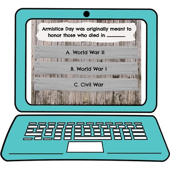 Veterans Day Interactive Google Slides™ Presentation | Distance Learning - Image 3
