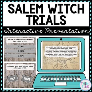 Salem Witch Trials Interactive Google Slides™ Presentation | Distance Learning