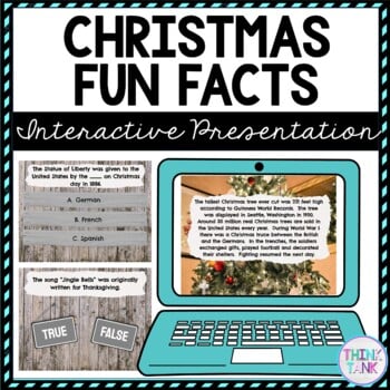 Christmas Fun Facts Interactive Google Slides™ Presentation | Distance Learning