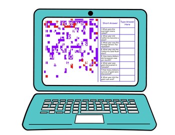 California Gold Rush Secret Message Activity for Google Sheets™ - Image 2