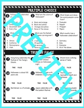 Halloween DIGITAL Reading Passage & Questions - Self Grading - Image 3