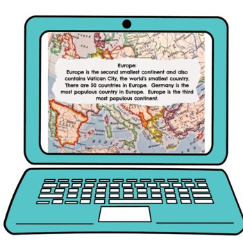 Continents Interactive Google Slides™ Presentation | Distance Learning - Image 2