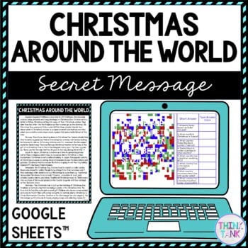 Christmas Around the World Secret Message Activity for Google Sheets™