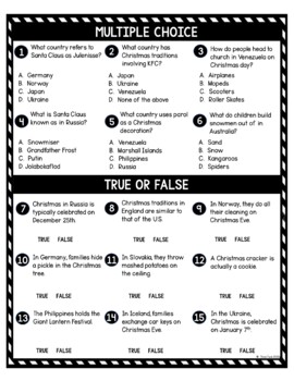 Christmas Around the World DIGITAL Reading Passage & Questions - Self Grading - Image 3