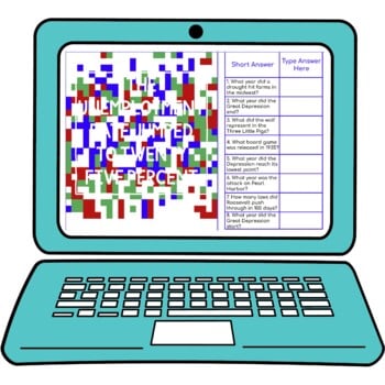 Great Depression Secret Message Activity for Google Sheets™ - Image 2