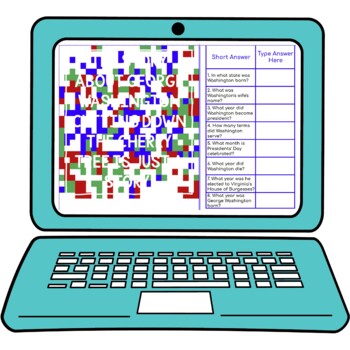 George Washington Secret Message Activity for Google Sheets™ | Distance Learning - Image 2