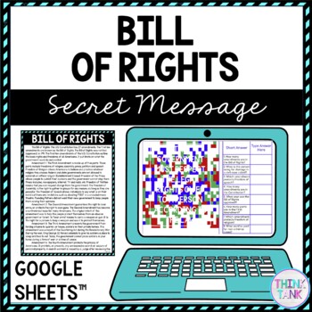 Bill of Rights Secret Message Activity for Google Sheets™