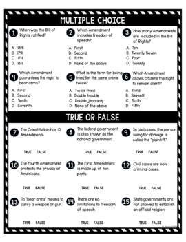 Bill of Rights DIGITAL Reading Passage and Questions - Self Grading - Image 3