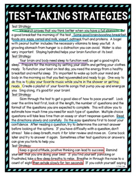 Test-Taking Strategies Color by Number, Reading Passage and Text Marking - Image 3