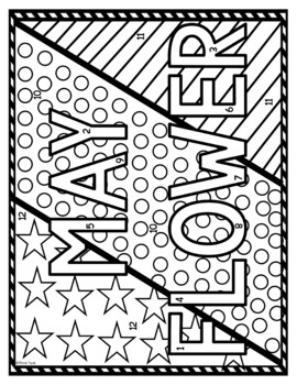 Mayflower Color by Number, Reading Passage and Text Marking - Image 2