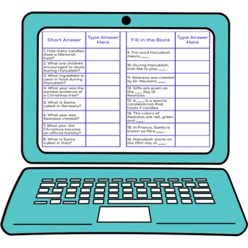 Christmas, Hanukkah and Kwanzaa Secret Message Activity for Google Sheets™ - Image 3