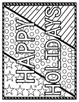 Christmas, Hanukkah & Kwanzaa Color by Number, Reading Passage and Text Marking - Image 2