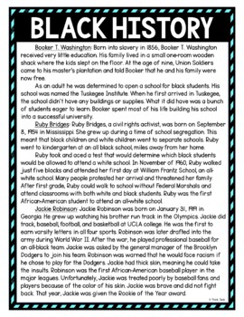 Black History DIGITAL Reading Passage and Questions - Self Grading - Image 2