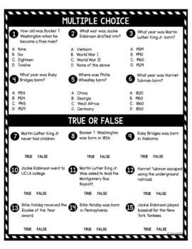 Black History DIGITAL Reading Passage and Questions - Self Grading - Image 3