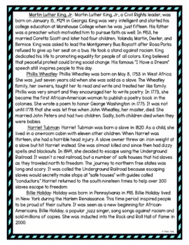 Black History DIGITAL Reading Passage and Questions - Self Grading - Image 4