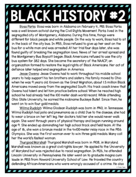 Black History #2 DIGITAL Reading Passage and Questions - Self Grading - Image 2