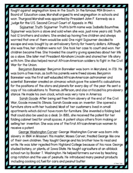 Black History #2 DIGITAL Reading Passage and Questions - Self Grading - Image 4