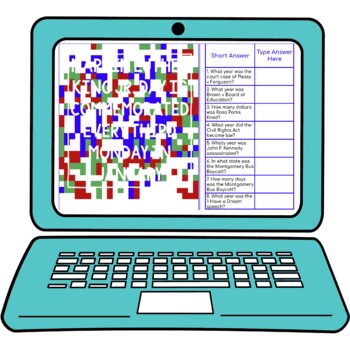 Civil Rights Secret Message Activity for Google Sheets™ I Distance Learning - Image 2