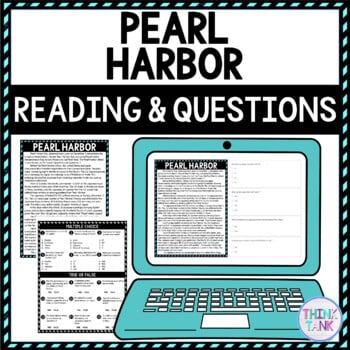 Pearl Harbor DIGITAL Reading Passage and Questions - Self Grading