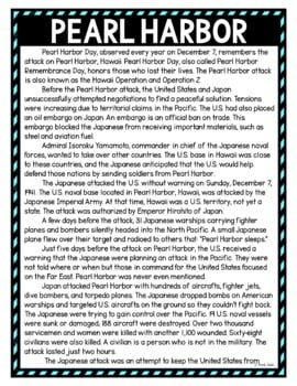 Pearl Harbor DIGITAL Reading Passage and Questions - Self Grading - Image 2