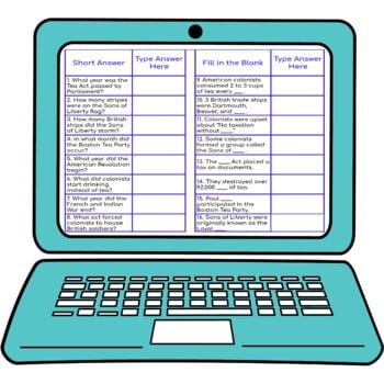 Boston Tea Party Secret Message Activity for Google Sheets™ I Distance Learning - Image 3