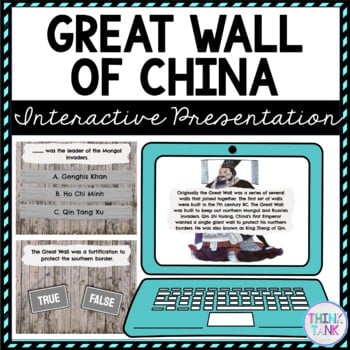 Great Wall of China Interactive Google Slides™ Presentation | Distance Learning