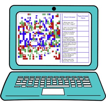 World War I Secret Message Activity for Google Sheets™ I Distance Learning - Image 2