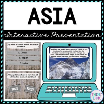 Asia Interactive Google Slides™ Presentation | Distance Learning | Geography