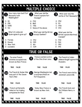 French and Indian War DIGITAL Reading Passage and Questions - Self Grading - Image 3