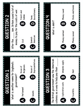 Boston Tea Party Task Cards Review Game | Revolutionary War Activity - Image 4