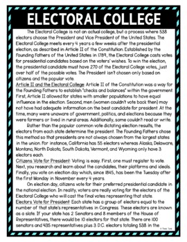 Electoral College DIGITAL Reading Passage and Questions - Self Grading - Image 2