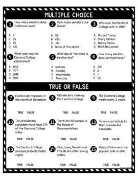 Electoral College DIGITAL Reading Passage and Questions - Self Grading - Image 3