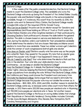 Electoral College DIGITAL Reading Passage and Questions - Self Grading - Image 4