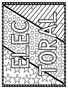 Electoral College Color by Number, Reading Passage and Text Marking - Image 2