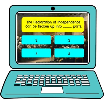 Declaration of Independence Review Game Board | Digital | Google Slides - Image 4