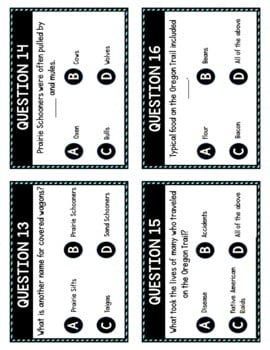 Oregon Trail Task Cards Review Game | Westward Expansion - Image 2