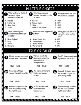 Women's Suffrage DIGITAL Reading Passage and Questions - Self Grading - Image 3