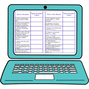 Maya Empire Secret Message Activity for Google Sheets™ I Distance Learning - Image 3