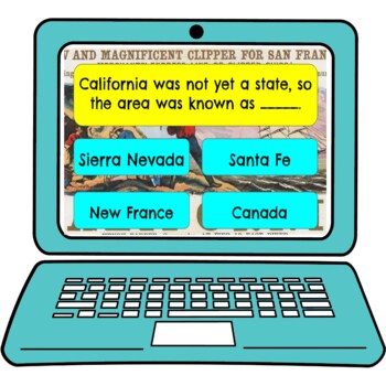 California Gold Rush Review Game Board | Digital | Google Slides - Image 4