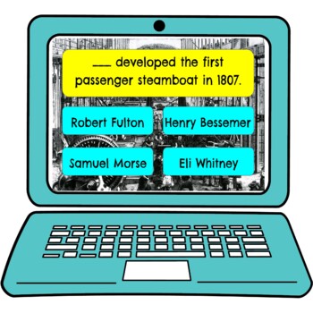 Industrial Revolution Review Game Board | Digital | Google Slides - Image 4
