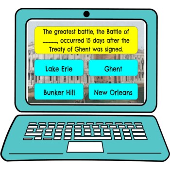 War of 1812 Review Game Board | Digital | Google Slides - Image 4