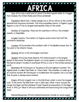 Africa DIGITAL Reading Passage and Questions - Self Grading - Image 2